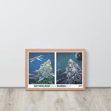 Load image into Gallery viewer, Star Wars framed 12x18 poster - red oak frame