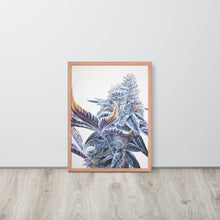 Load image into Gallery viewer, Ice Cream Cake framed poster - red oak frame