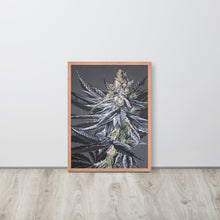 Load image into Gallery viewer, White Devil framed poster - red oak frame