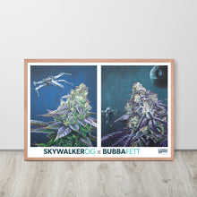 Load image into Gallery viewer, FRAMED Star Wars Cannabis Poster