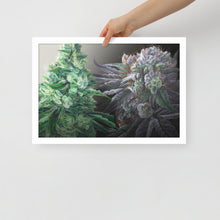 Load image into Gallery viewer, Day & Night framed 18x12 poster - white frame
