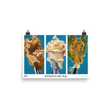 Load image into Gallery viewer, Extracts on Teal Poster