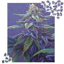 Load image into Gallery viewer, Purple Haze cannabis jigsaw puzzle