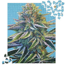 Load image into Gallery viewer, Blue Dream cannabis jigsaw puzzle
