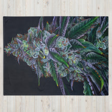 Load image into Gallery viewer, Sour Diesel cannabis throw blanket