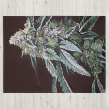 Load image into Gallery viewer, Boston Cream Pie cannabis throw blanket