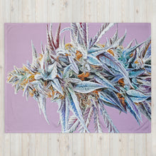 Load image into Gallery viewer, Trufflelatto Berry cannabis throw blanket