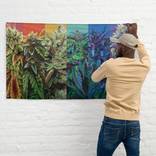 Load image into Gallery viewer, STRainbow Cannabis Flag - Rainbow Weed Flag