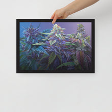 Load image into Gallery viewer, FRAMED 18"x12" PURPS - Purple Cannabis Print