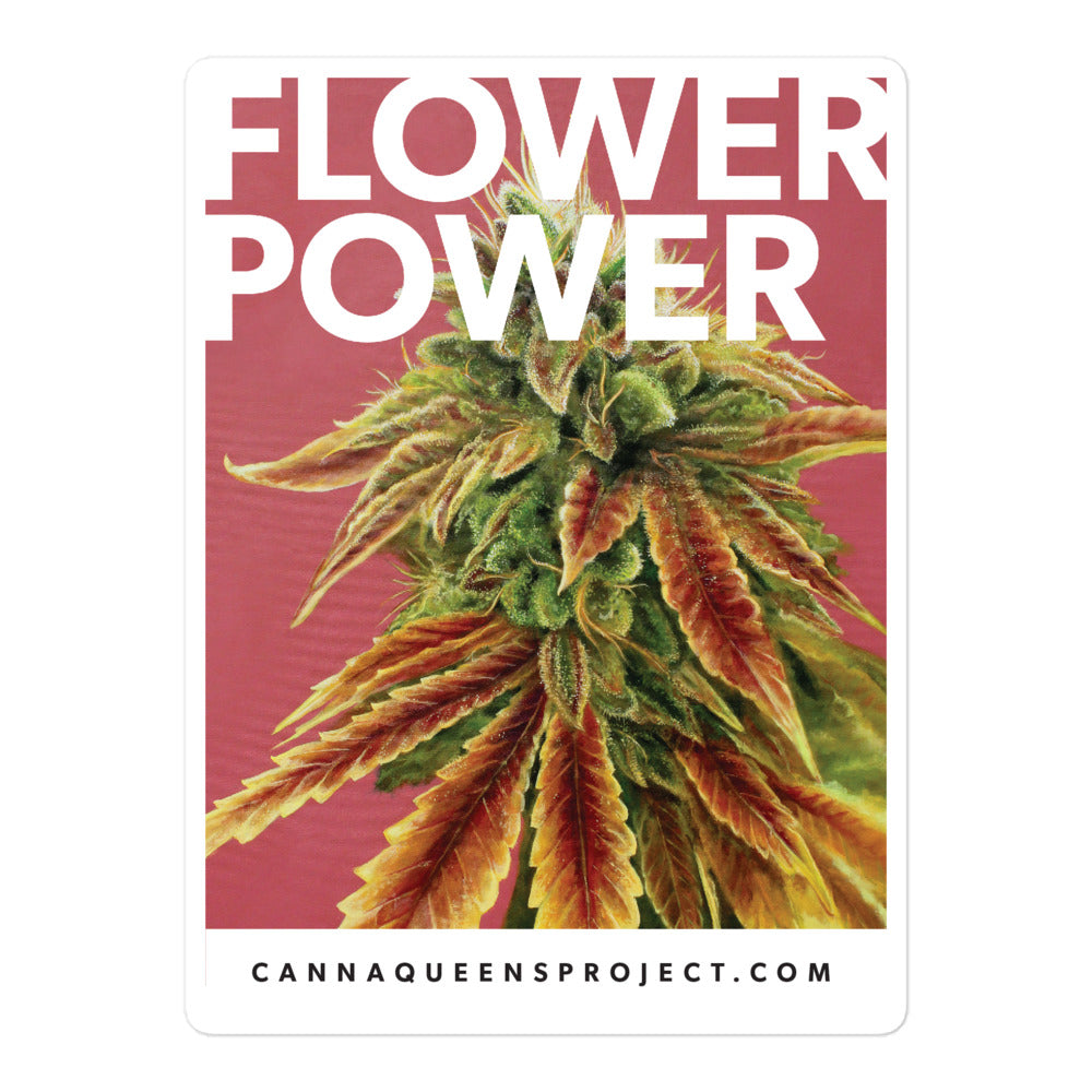 flower power seeds Flower Power Sticker – Canna Queens Project