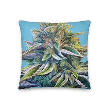 Load image into Gallery viewer, Blue Dream cannabis throw pillow
