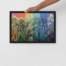 Load image into Gallery viewer, STRainbow framed 18x12 poster - black frame
