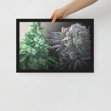 Load image into Gallery viewer, Day &amp; Night framed 18x12 poster - black frame
