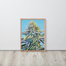 Load image into Gallery viewer, Blue Dream framed poster - red oak frame
