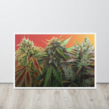 Load image into Gallery viewer, FIRE framed 36x24 poster - white frame
