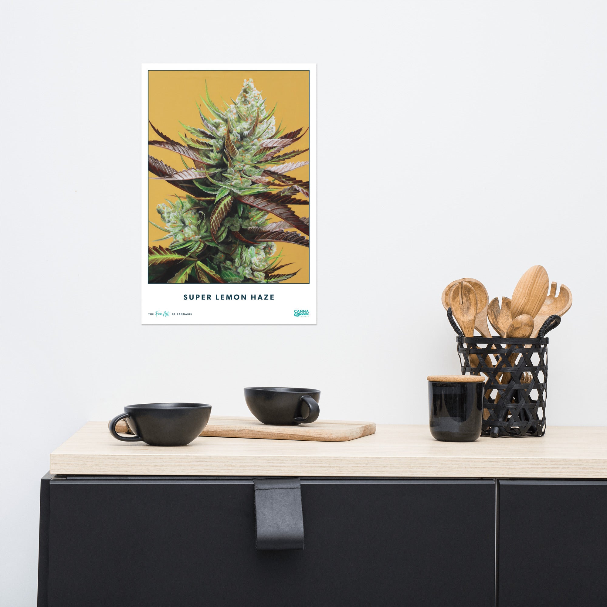 STRAIN NAME Super Lemon Haze Poster – Canna Queens Project