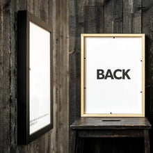 Load image into Gallery viewer, Frame color options: black, red oak, white
