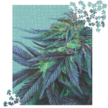 Load image into Gallery viewer, Girl Scout Cookie cannabis jigsaw puzzle
