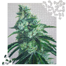 Load image into Gallery viewer, White Durban cannabis jigsaw puzzle
