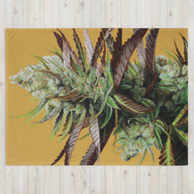 Load image into Gallery viewer, Super Lemon Haze cannabis throw blanket
