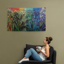 Load image into Gallery viewer, STRainbow Cannabis Flag - Rainbow Weed Flag
